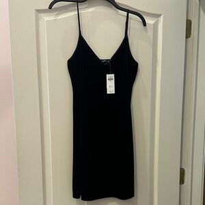 Black Velvet Slip Dress